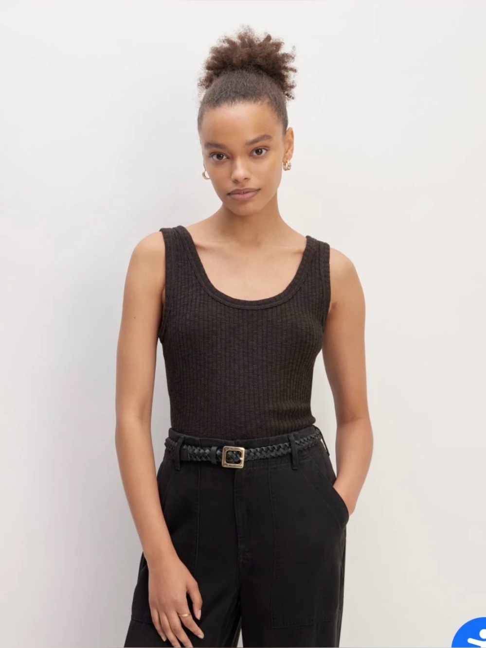 Everlane - The Rib Knit Organic Cotton Tank - size S - GUC